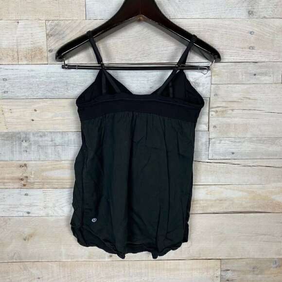 Lululemon Active Tank Top Shirt Black V Neck SMALL 6 - Picture 3 of 5